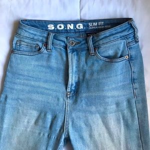 light slim fit super high rise womens jeans